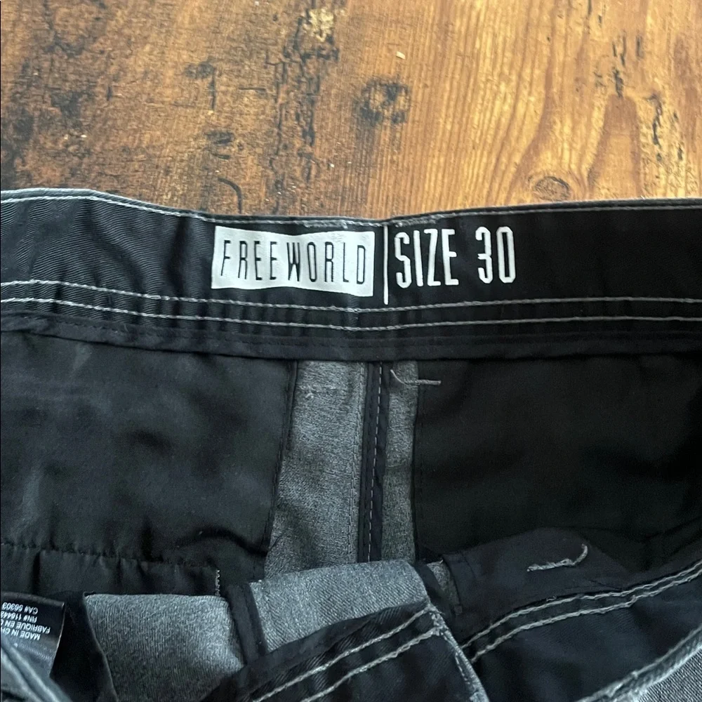 free world Gray Casual flat front Shorts